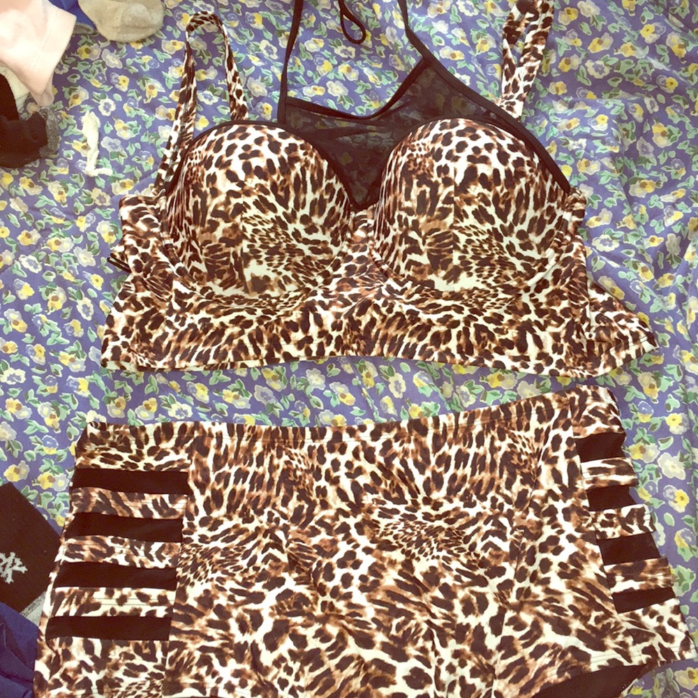 2xl animal print bikini